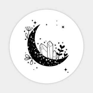 Moon Crystal Gardens Magnet